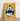 Almanac Co Prints 'Feed Me' poster in bold yellow and blue, framed and leaning against a white wall on a wooden floor."