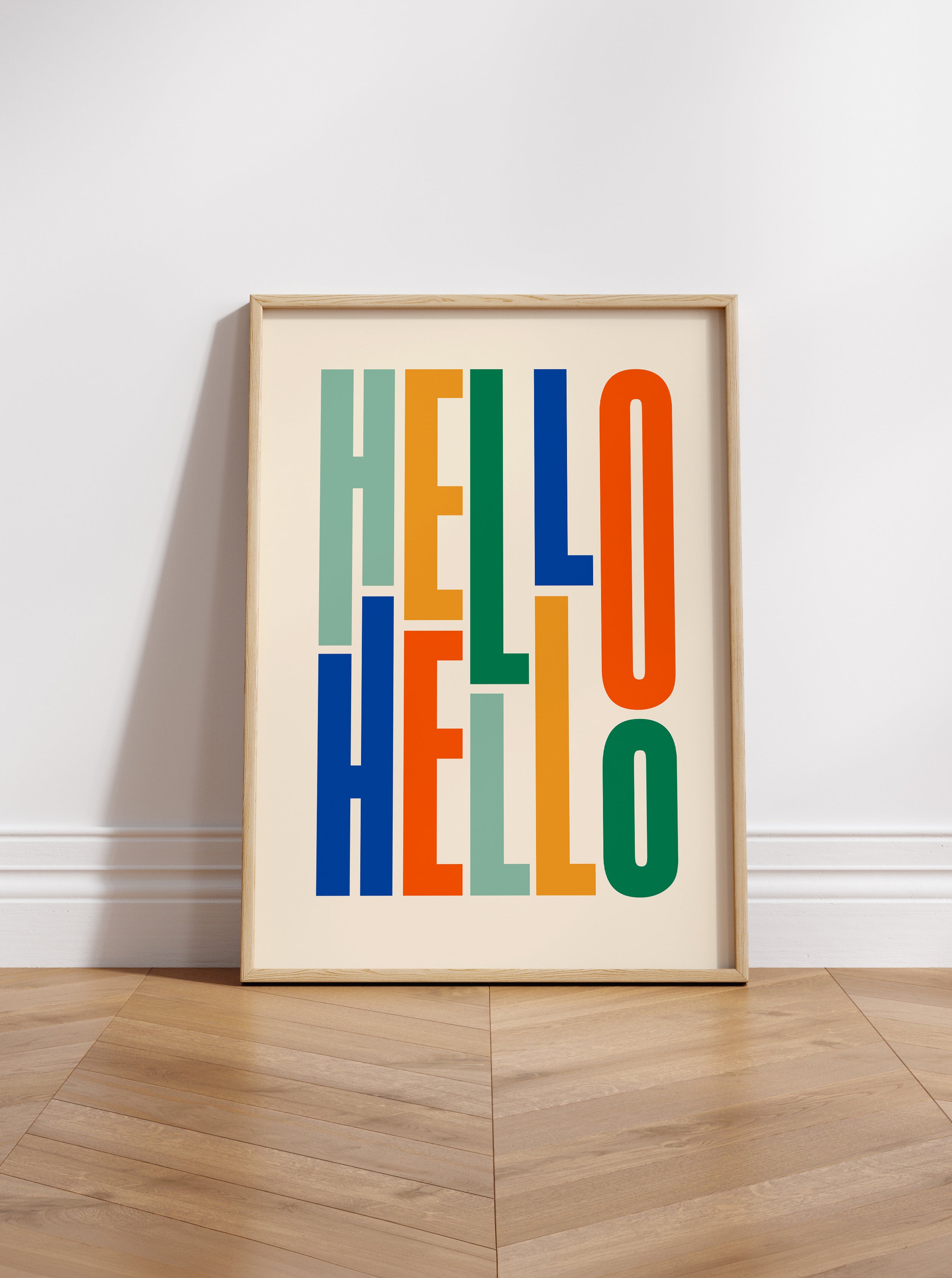 Hi Graphics Hello Hello Typography Art Print – Almanac